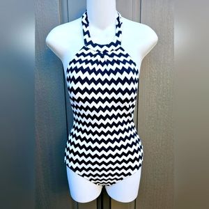 Seafolly Black and White Zigzag One Piece Swimsuit